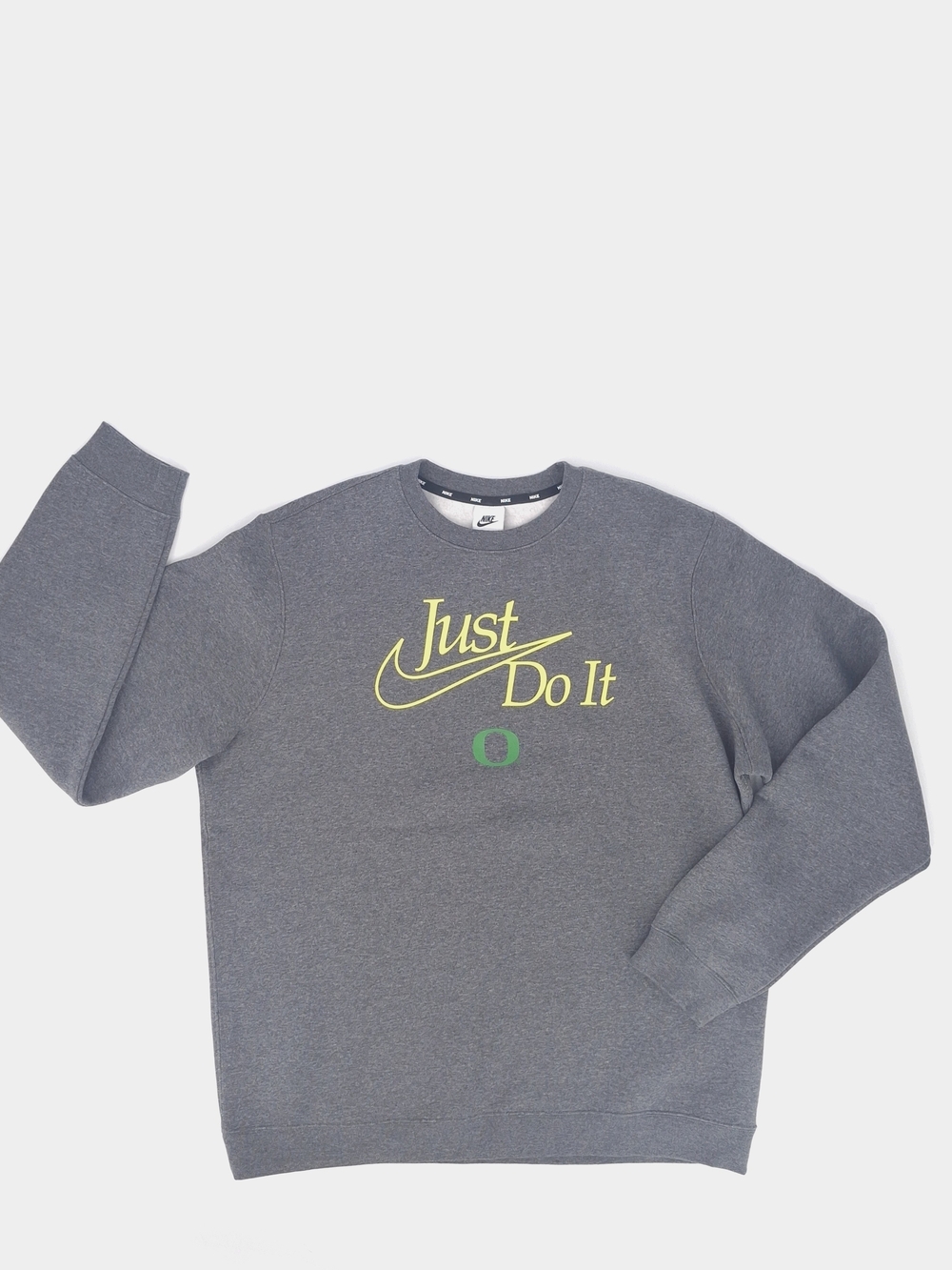 Nike Men’s Gray 'Just Do It' Crewneck Sweatshirt